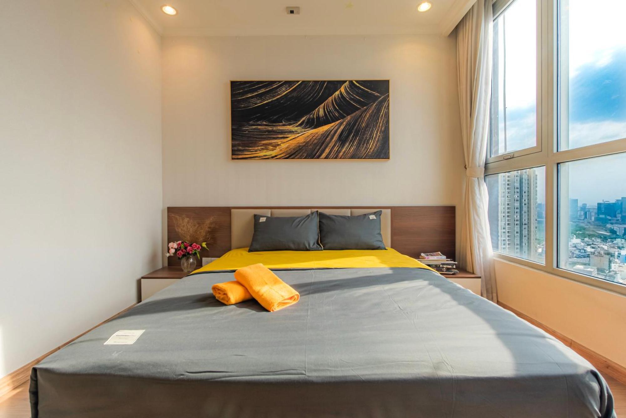 Central Apartments - Vinhomes Central Park, Landmark 81 Area & Ice Skating Rink โฮจิมินห์ซิตี้ ภายนอก รูปภาพ